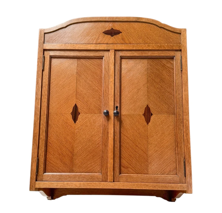 Art Deco Amsterdamse School Wall Cabinet by 't Woonhuys Amsterdam, 1920s